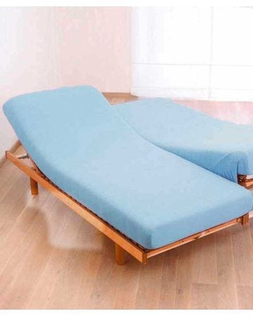 Drap-housse tête et pieds relevables, double couchage