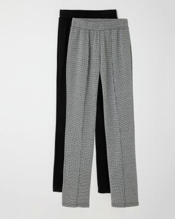 Lot de 2 pantalons maille milano
