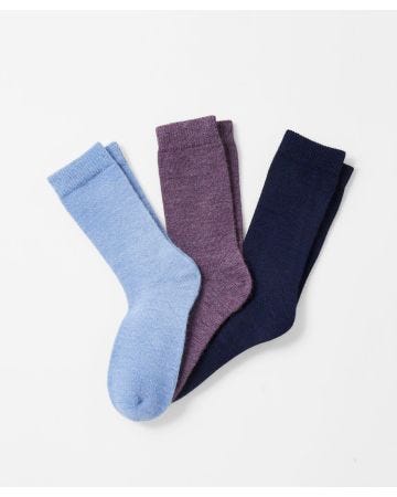 Lot de 3 paires de chaussettes Thermolactyl maille laineuse