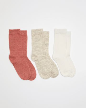 Lot de 3 paires de chaussettes unies Thermolactyl