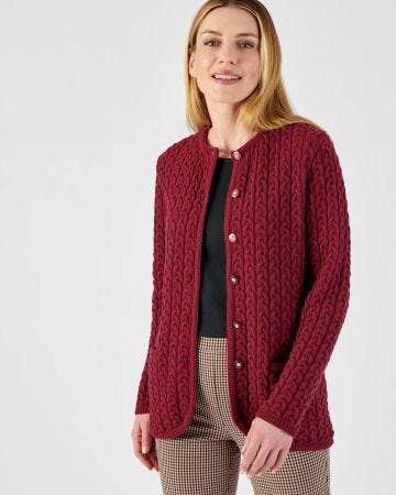 Cardigan torsadé