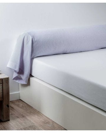 Taie de traversin flanelle pur coton imprimé Plumes