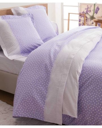 Housse de couette flanelle pur coton Plumes