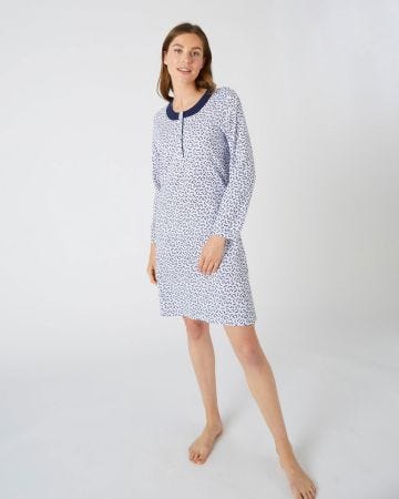 Chemise de nuit jersey manches longues