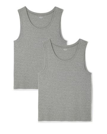 Lot de 2 débardeurs Essential pur coton peigné