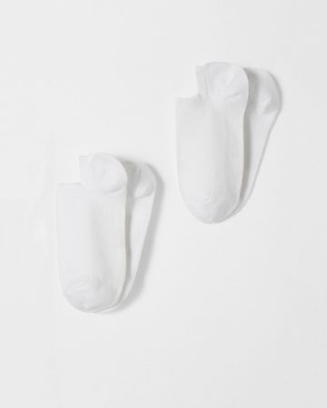 Lot de 2 paires de socquettes mixtes invisibles