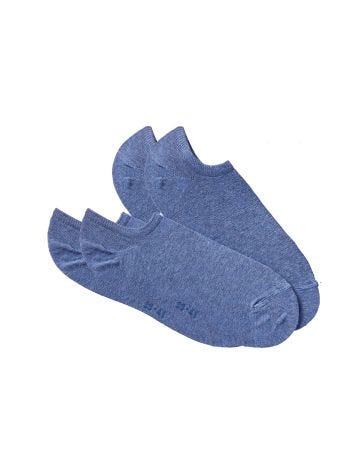 Lot de 2 paires de socquettes mixtes invisibles