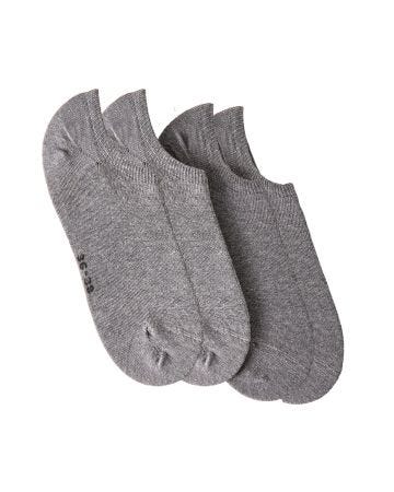 Lot de 2 paires de socquettes mixtes invisibles