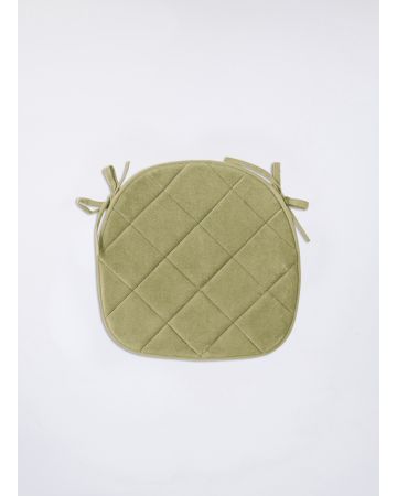 Lot de 2 galettes de chaise matelassées mousse résiliente