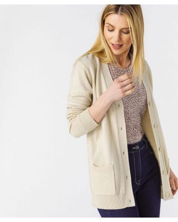 Gilet classique maille jersey 