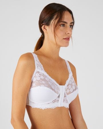 Soutien-gorge ouvert devant orné de dentelle