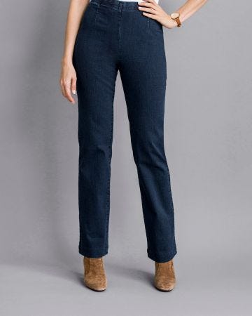 Jean effet ventre plat extensible, 2 statures