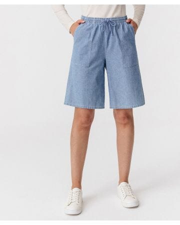 Bermuda chambray ou gabardine