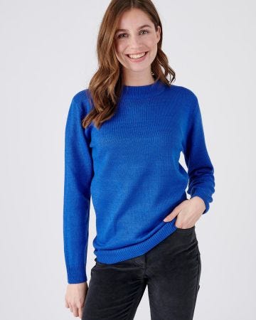 Pull col rond maille jersey