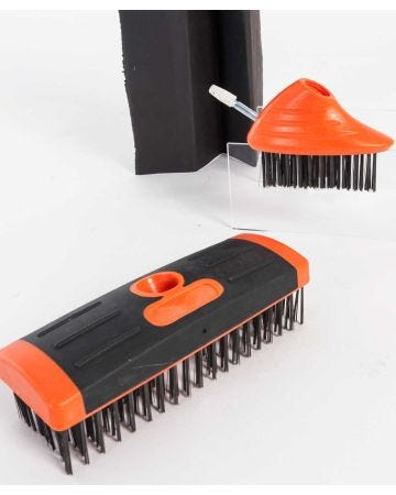 Lot de 2 brosses spécial joints + manche