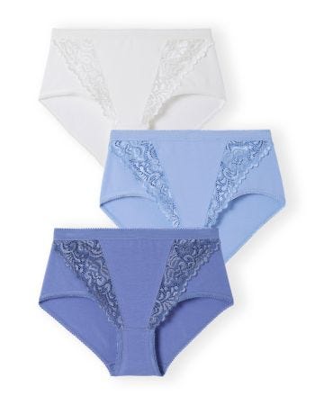 Lot de 3 culottes coton stretch