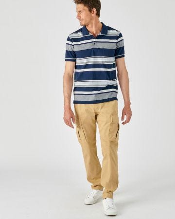 Polo jersey rayé
