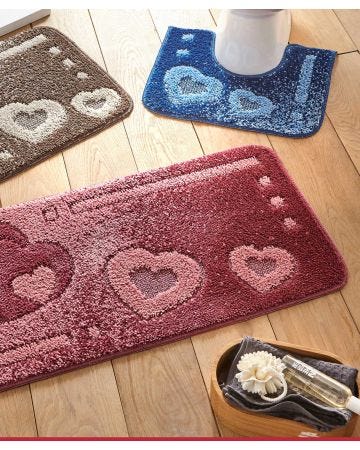 Tapis de bain Cœur