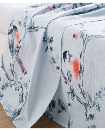 Drap plat Pinson pur coton