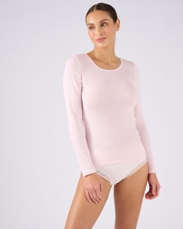 T-shirt manches longues fine côte Thermolactyl