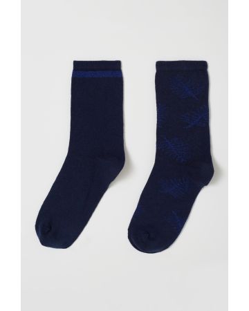 Lot de 2 paires de chaussettes motifs brillants