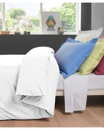 Housse de couette percale unie