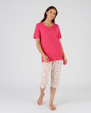 Pyjacourt fantaisie, maille jersey pur coton peigné