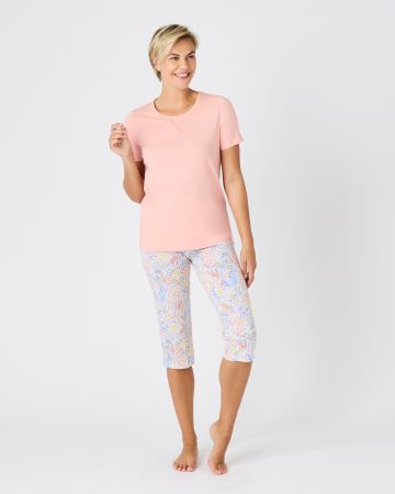 Pyjacourt fantaisie, maille jersey pur coton peigné