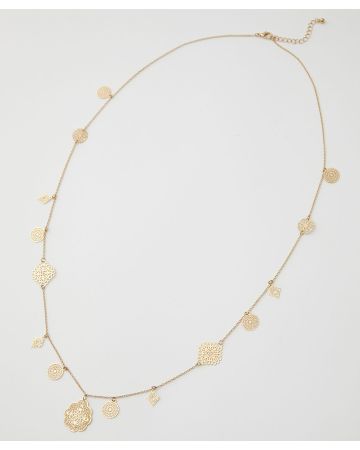 Sautoir à médaillons ciselés