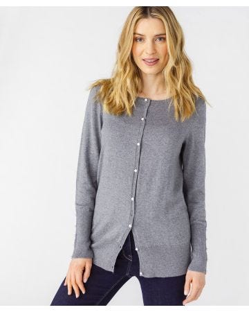 Cardigan maille fine et chaude