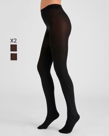 Lot de 2 collants Thermolactyl 100D