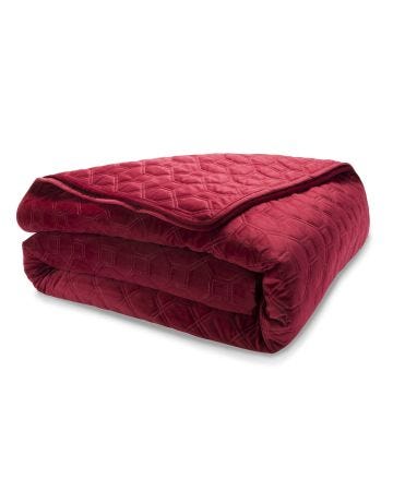 Couvre-lit matelassé velours