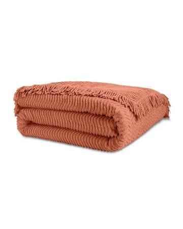 Couvre-lit tuft à franges