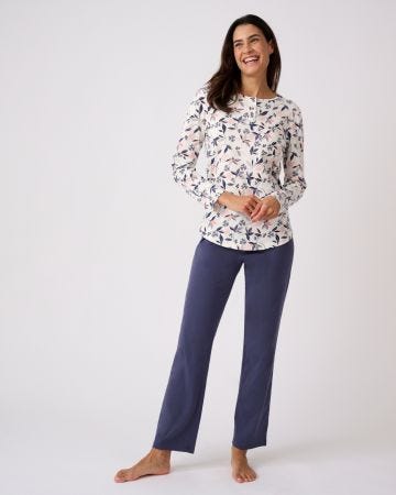 Lot de 2 pyjamas maille jersey pur coton peigné