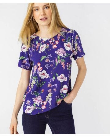 Blouse crêpe stretch