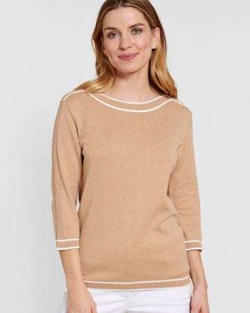 Pull rayures et côtes