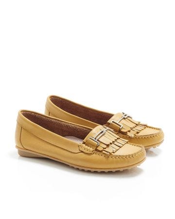 Mocassins à frange cloutée