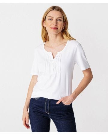 Tee-shirt coton uni et imprimé