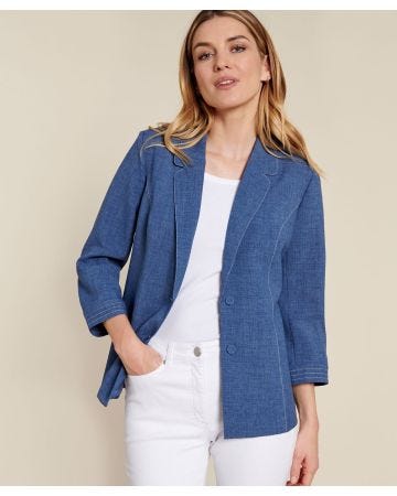 Veste de tailleur effet lin