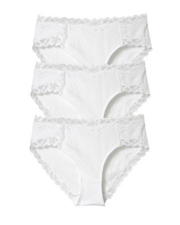 Lot de 3 culottes midi en dentelle