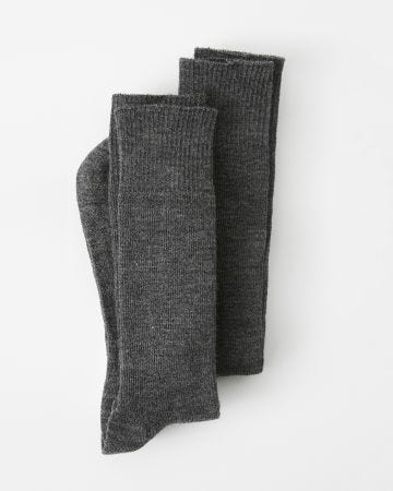 Lot de 2 paires de chaussettes mixtes mélange laine et Thermolactyl