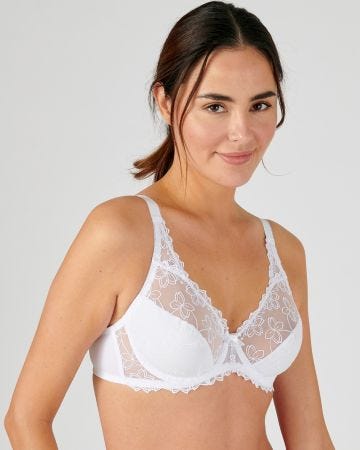 Soutien-gorge à armatures maille douce brodée CLARA de Damart