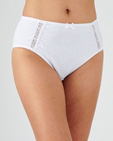 Culotte midi maille douce brodée CLARA de Damart