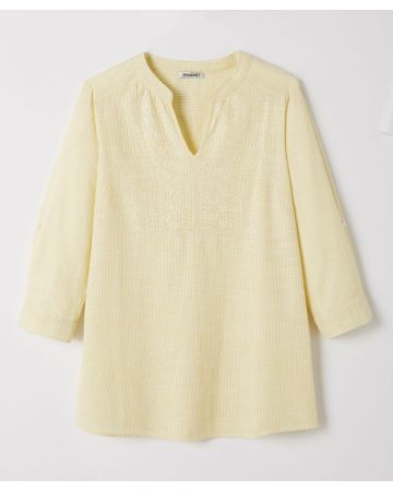 Blouse pur coton fines rayures