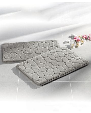 Les 2 tapis de bain Esprit Galets