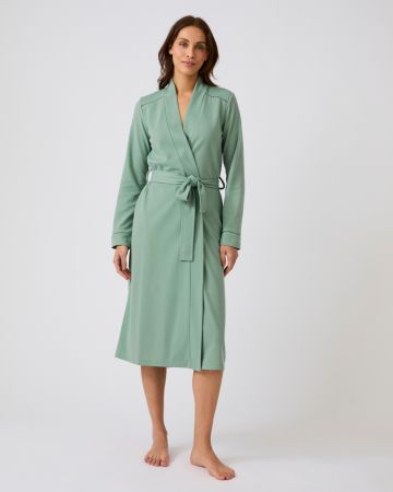 Robe de chambre maille fantaisie gaufrée