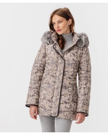 Parka imprimé reptile
