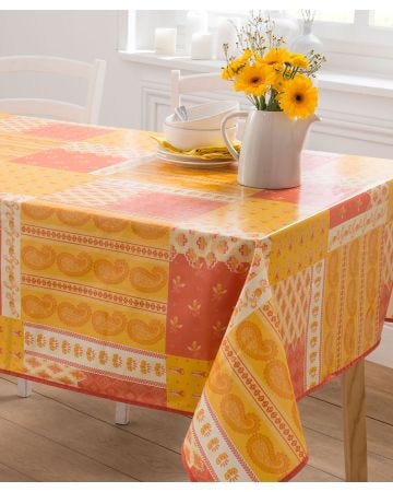 Nappe en toile cirée imprimé provençal, 3 dimensions