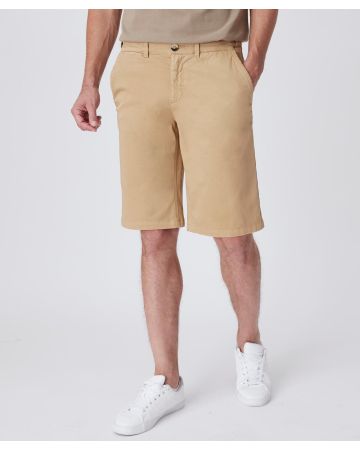 Bermuda chino gabardine extensible ceinture auto-réglable