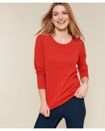 Pull effet rayures brillantes
